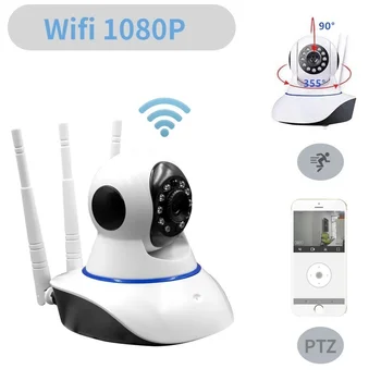 1080P Wireless WiFi Camera de Supraveghere IP de Interior Camera de Detectare a Mișcării 360 PTZ Cam Securite Kamera Baby Monitor