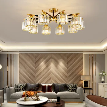2020 nou stil European cristal cupru lampa candelabru de lux living lampa simplu de atmosfera moderna sala de mese