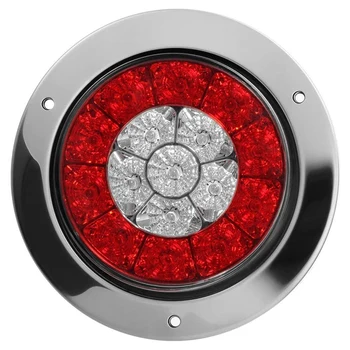 4buc 4 Inch LED Trailer stopuri 16 LED Stop Frana Coada de Funcționare Inversă Backup Lumini Lămpi pentru RV Remorci de Camioane