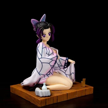 Anime Demon Slayer Kimetsu nu Yaiba Kocho Shinobu PVC Acțiune Figura Jucarii Model de Colectie Papusa Cadou