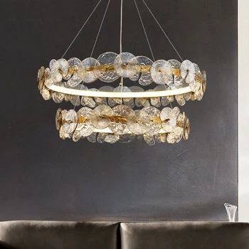 Post-modern, Living Sticla Pandantiv cu LED-uri Lampa de Stil francez de Design, Masa Bucatarie Dormitor Decor Agățat de Corpuri de Iluminat
