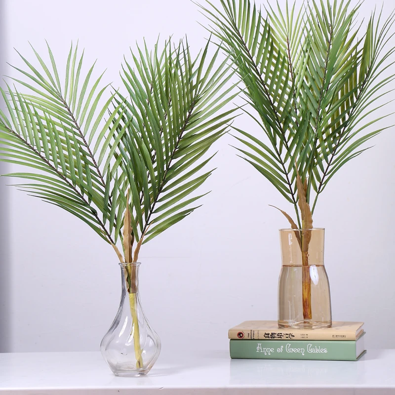 energy Least hack Plante artificiale frunze de palmier de plastic ramură de palmier tropical  fals plante acasă decorul interior grădină camera de zi de decorare / cel  mai bun \ Lotus-imobiliare.ro